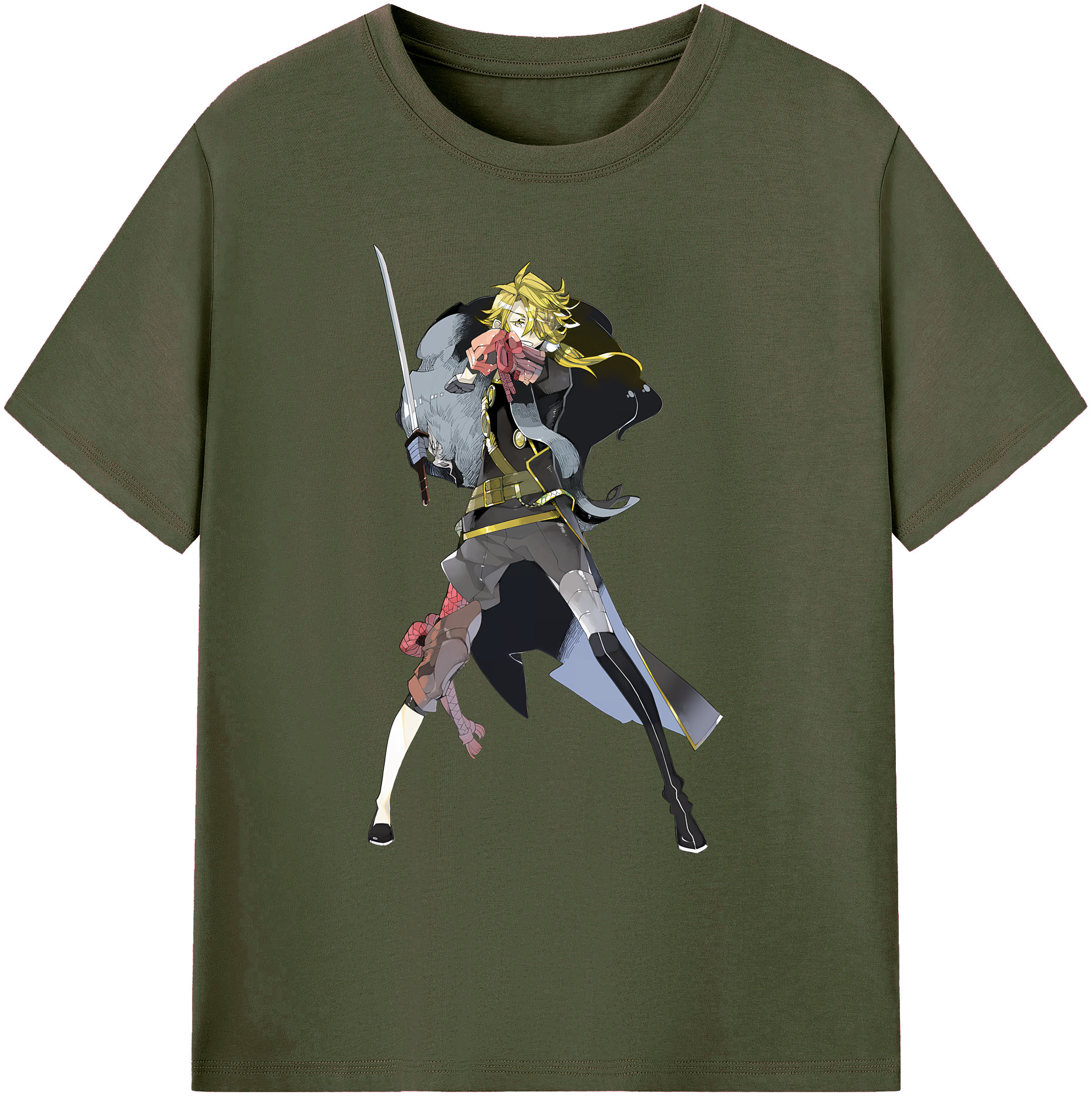 （画像用） 刀剣乱舞 Touken Ranbu 綿100％ メンズ半袖Tシャツ｜肌触りやわらか＆通気性